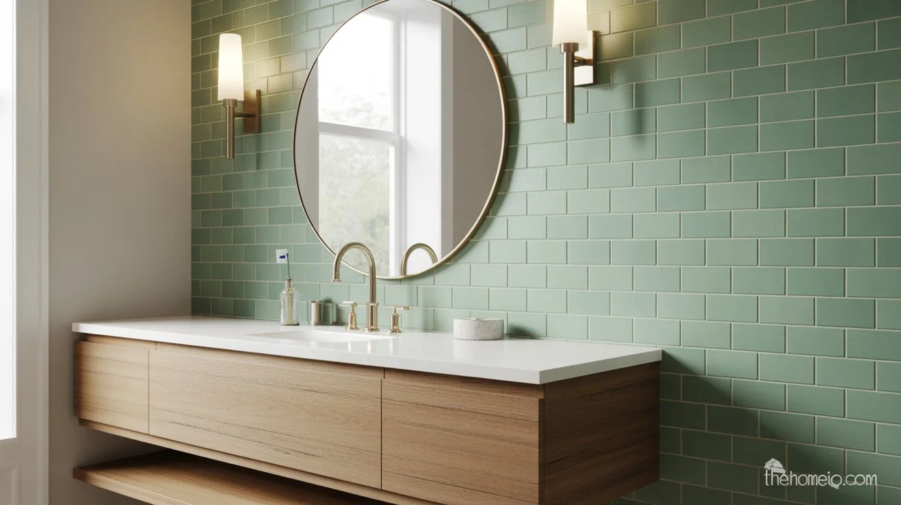 Green Tile Bathroom Ideas