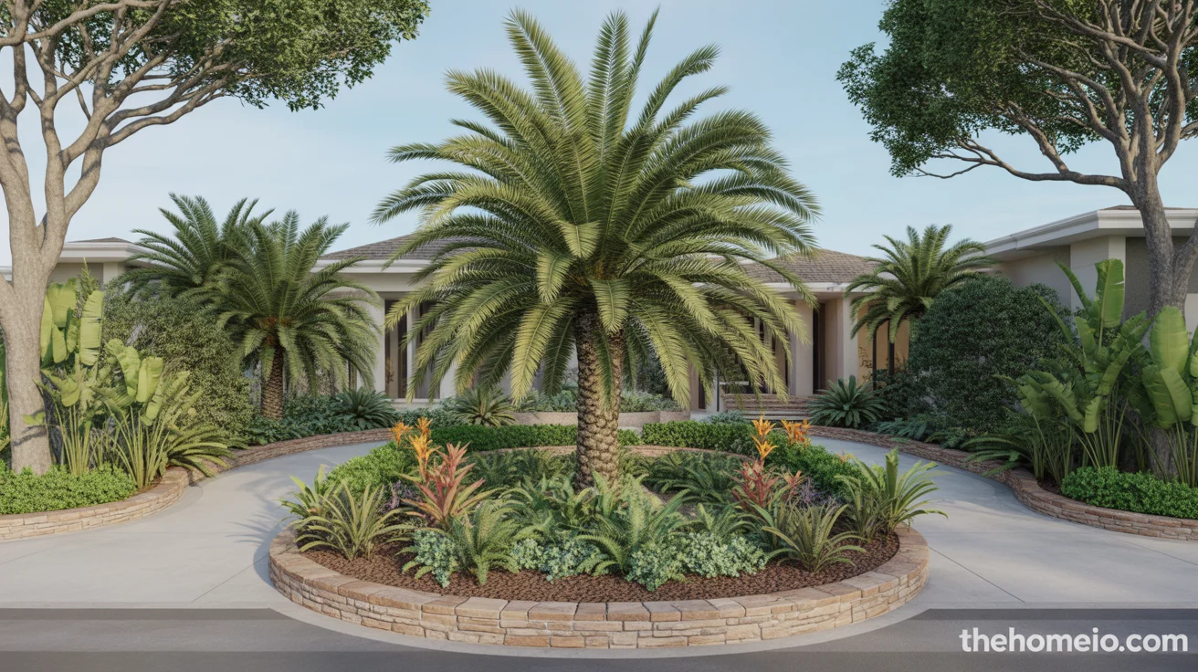 Front Yard Palm Landscaping Ideas