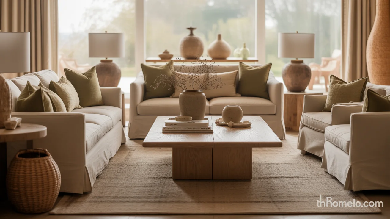 13 Earthy Living Room Ideas for a Calm, Grounded, Nature-Inspired Space