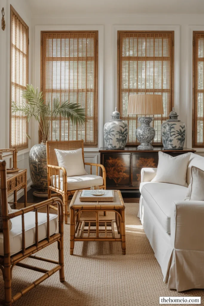 Vintage coastal mix in Palm Beach interior