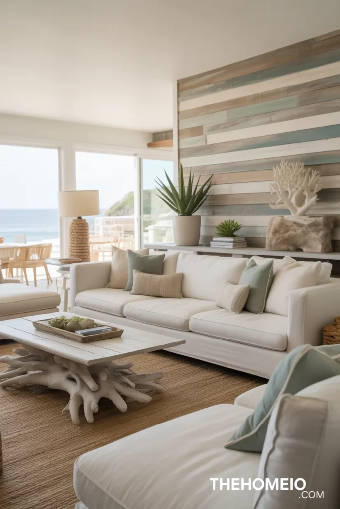 Modern rustic coastal interior design
