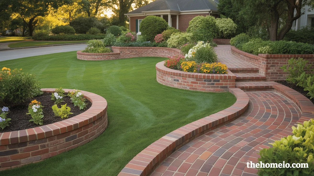12 DIY Brick Garden Edging Ideas That Make Landscaping Look Professionally Finished