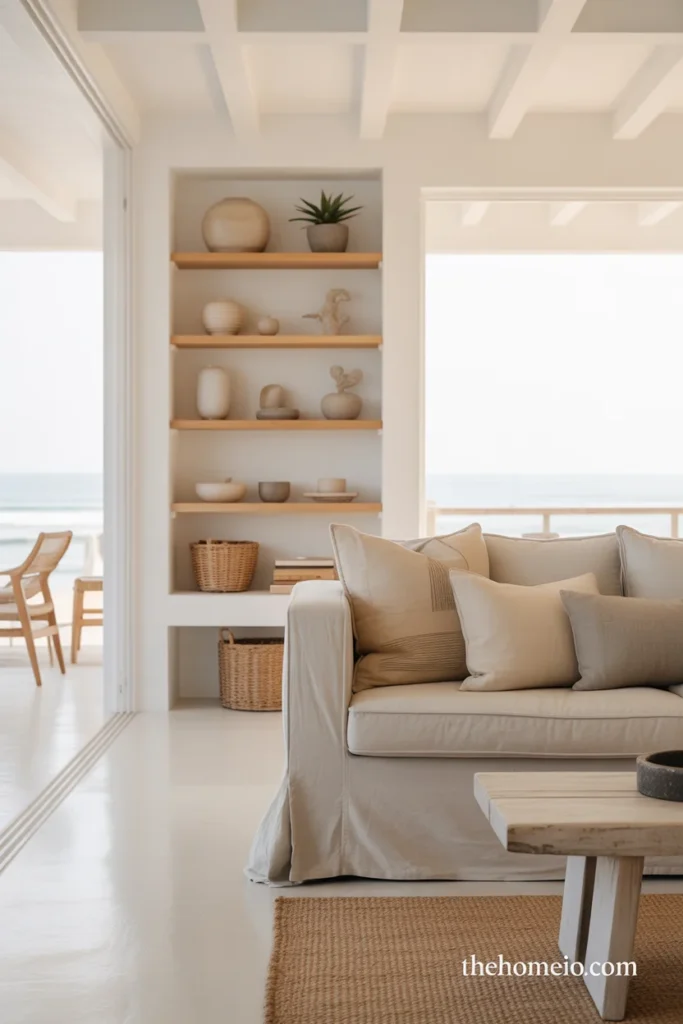 Minimal airy beach house decor ideas