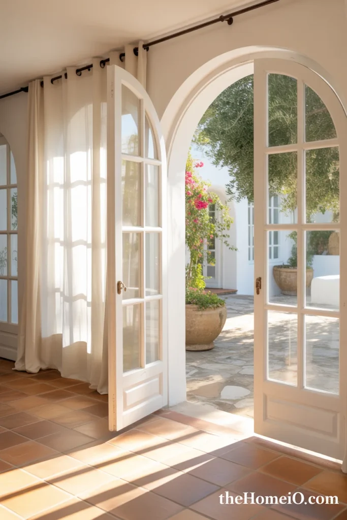 Indoor outdoor Mediterranean home design