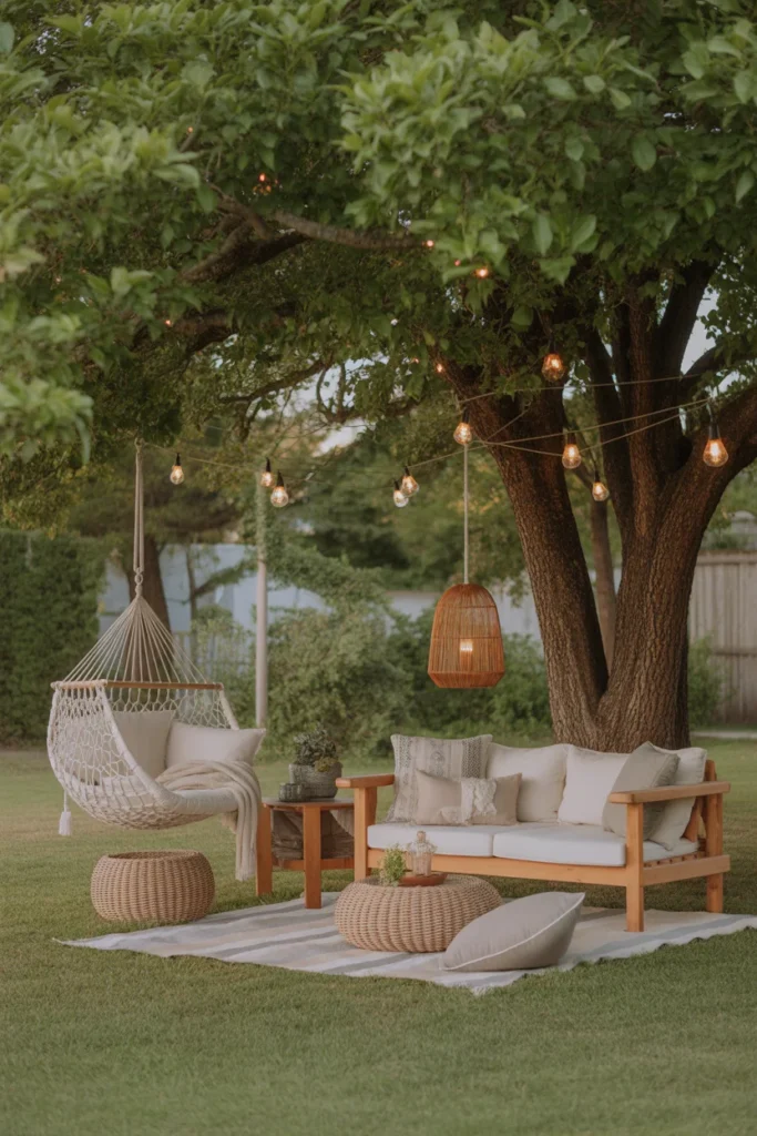 Outdoor reading corner for kids backyard