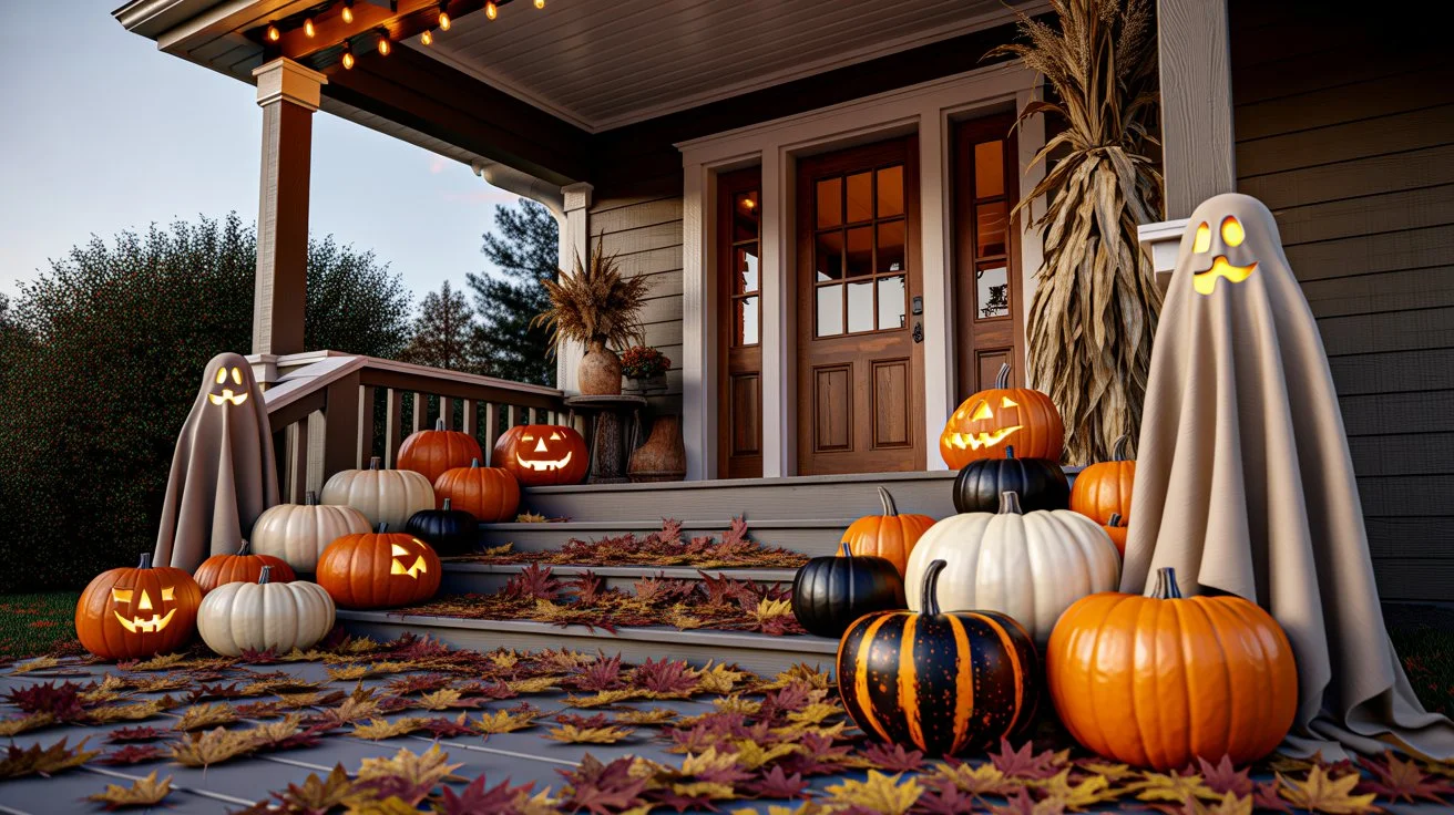 13 Outdoor Fall Halloween Porch Decorating Ideas to Try This Season